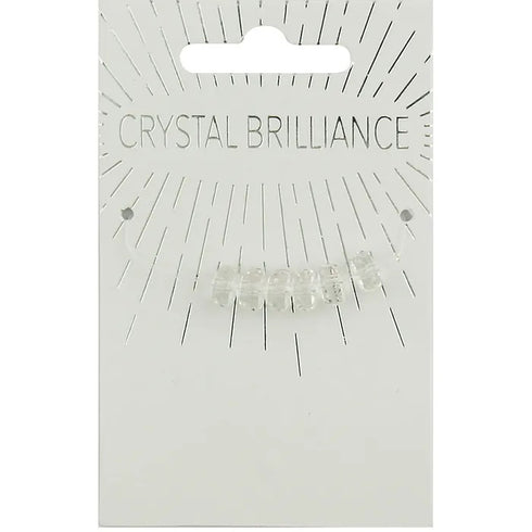 6mm Round Crow Facet Crystal Beads (available in 6 colours)